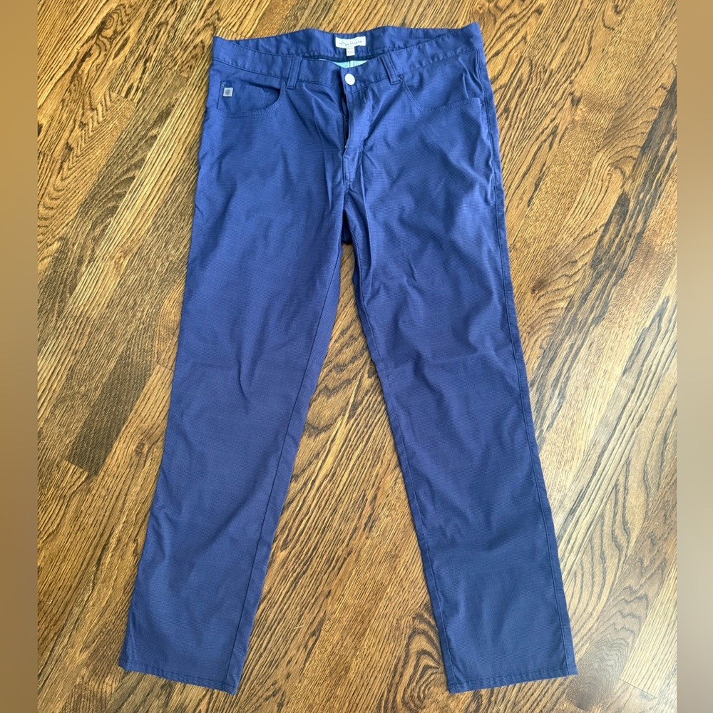 Peter Millar men’s pants, 34x32, navy blue with pattern